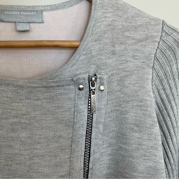 Hilary Radley for Katherine Barclay Long Sleeve Zip Up Sweater - Picture 6 of 7